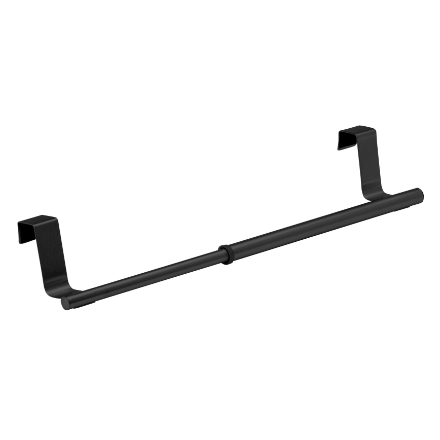 WENKO 53247100 - Törölközőtartó 36-60 cm rozsdamentes acél/fekete