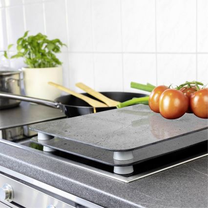 WENKO 53906100 - Főzőlapvédő 30x52 cm szürke/átlátszó