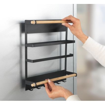 WENKO 54114100 - MAGNA rendszerező 33x34 cm fekete/barna