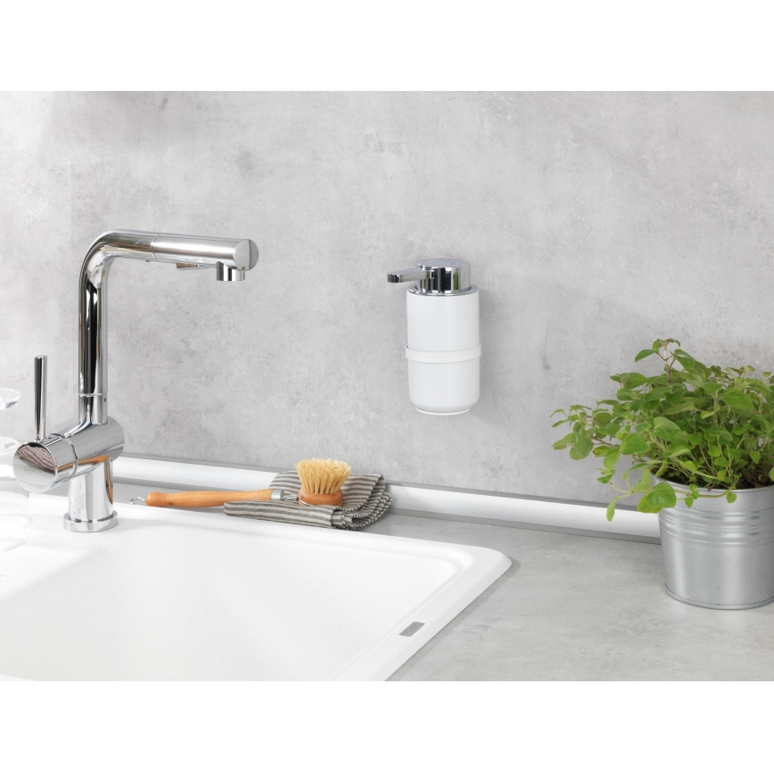 WENKO 54655100 - WOYA szappanadagoló 250 ml fehér/fényes króm