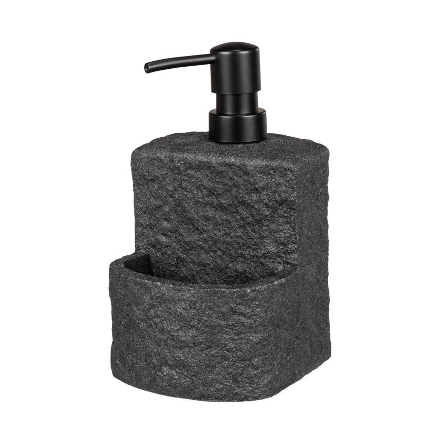 WENKO 54667100 - Szappanadagoló FESTIVAL 10,5x18 cm fekete