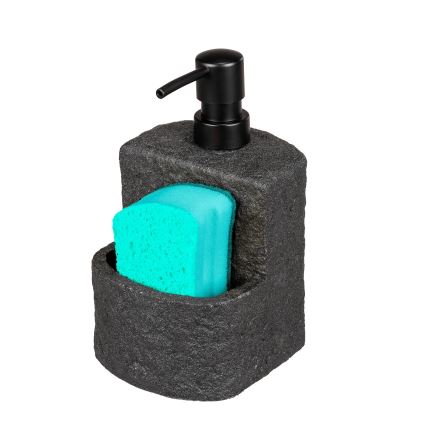 WENKO 54667100 - Szappanadagoló FESTIVAL 10,5x18 cm fekete