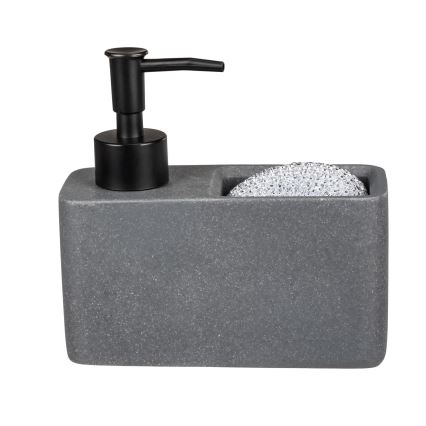 WENKO 54669100 - RESA szappanadagoló 14,5x14,3 cm szürke/fekete
