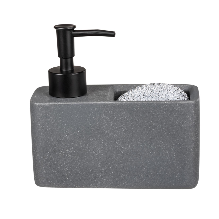 WENKO 54669100 - RESA szappanadagoló 14,5x14,3 cm szürke/fekete