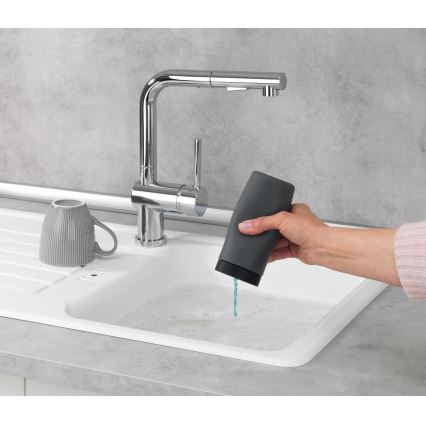 WENKO 54680100 - EASY SQUEEZ-E adagoló 6x14 cm szürke/fekete