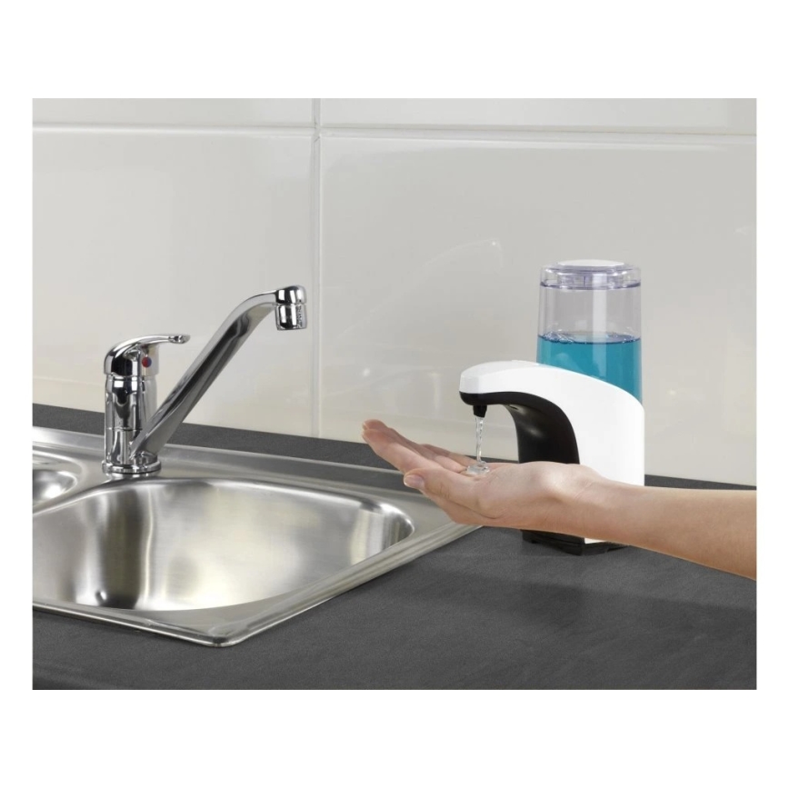 WENKO 54711100-Szappanadagoló BUTLER 300 ml fehér/átlátszó