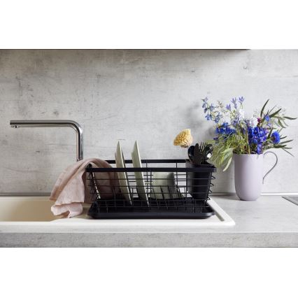 WENKO 54766100 - Edénycsepegtető BLACK OUTDOOR KITCHEN 36x30 cm fekete/fekete