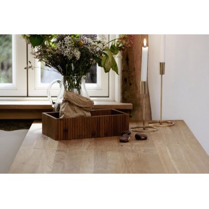 WENKO 54943100 - Tárolódoboz MERA 30x15 cm barna