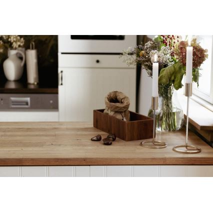 WENKO 54943100 - Tárolódoboz MERA 30x15 cm barna