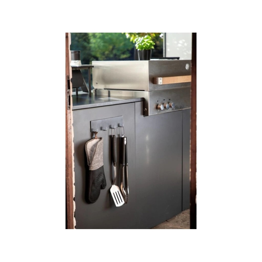 WENKO 55014100 - BLACK OUTDOOR KITCHEN kampó 30x6,5 cm fekete