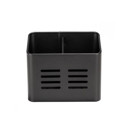 WENKO 55024100-Evőeszköztartó kosár BLACK OUTDOOR KITCHEN 16x13,5 cm fekete