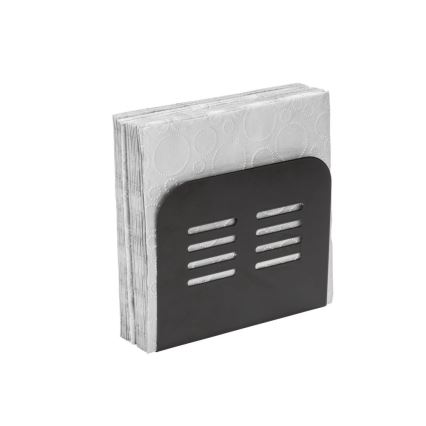 WENKO 55025100-Szalvétatartó BLACK OUTDOOR KITCHEN 15x12,5 cm fekete