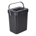 WENKO 55027100 - Szemetes BLACK OUTDOOR KITCHEN 19x24 cm fekete/szürke/átlátszó