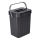 WENKO 55027100 - Szemetes BLACK OUTDOOR KITCHEN 19x24 cm fekete/szürke/átlátszó