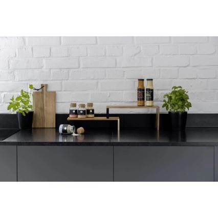 WENKO 55097100 - Polc BLACK OUTDOOR KITCHEN 36x16 cm barna/fekete