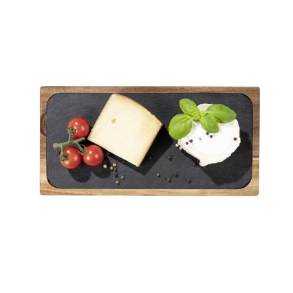 WENKO 55103100 - Vágódeszka BLACK OUTDOOR KITCHEN 30x15 cm barna/szürke