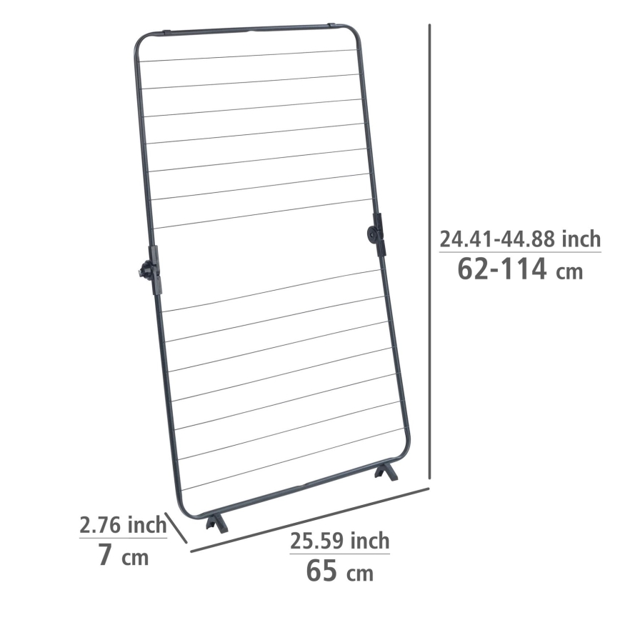 WENKO 63003100 - Ruhaszárító CHAMPION 65x114 cm fekete