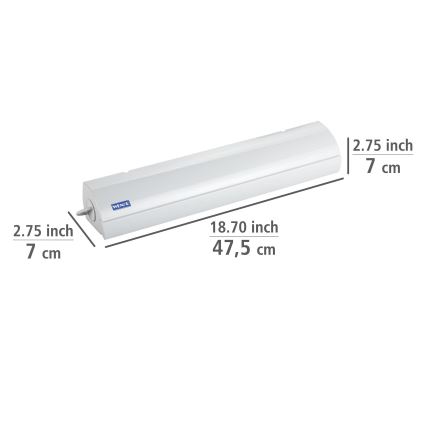 WENKO 63025100 - Törölközőtartó 47,5x7 cm fehér