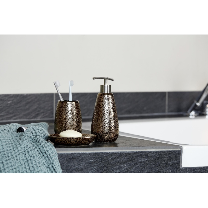 WENKO 69109800 - MARRAKESH fürdőszobai szett 12,5x41 cm barna