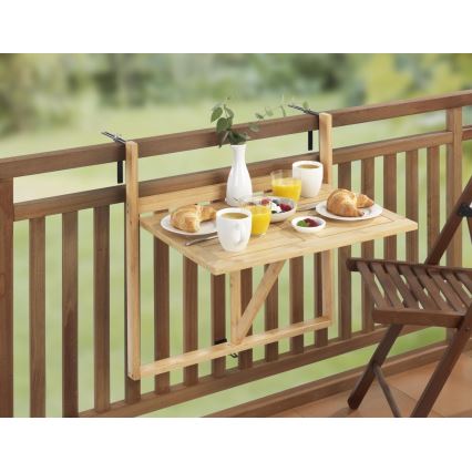 WENKO 69806800 - WAIKIKI asztal 64x65 cm fehér/barna