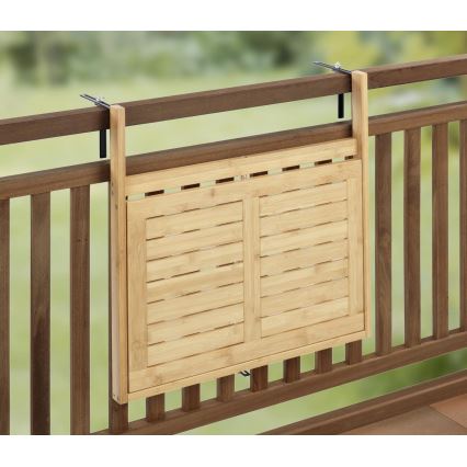 WENKO 69806800 - WAIKIKI asztal 64x65 cm fehér/barna