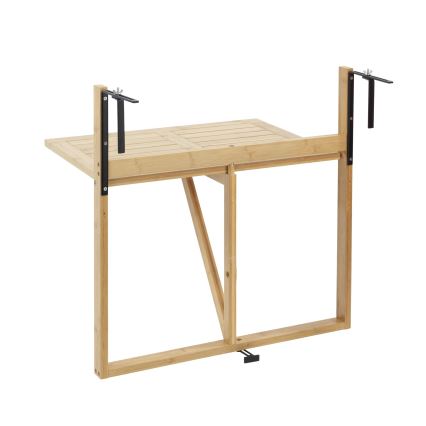 WENKO 69806800 - WAIKIKI asztal 64x65 cm fehér/barna