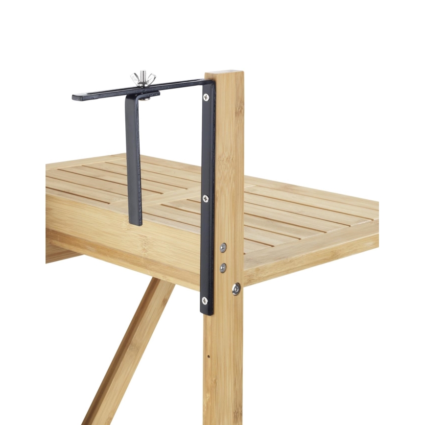 WENKO 69806800 - WAIKIKI asztal 64x65 cm fehér/barna