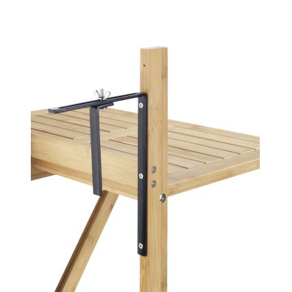 WENKO 69806800 - WAIKIKI asztal 64x65 cm fehér/barna