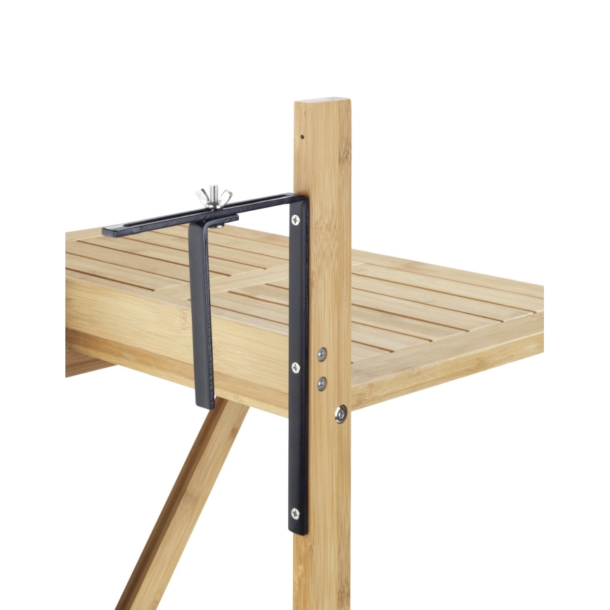 WENKO 69806800 - WAIKIKI asztal 64x65 cm fehér/barna