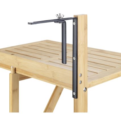 WENKO 69806800 - WAIKIKI asztal 64x65 cm fehér/barna