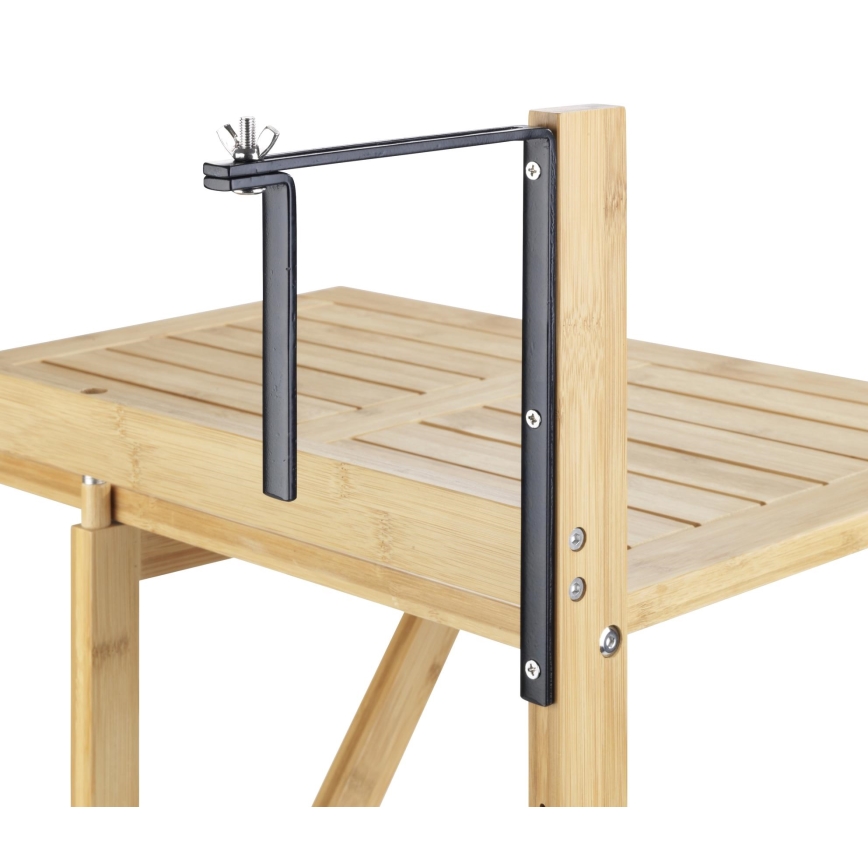 WENKO 69806800 - WAIKIKI asztal 64x65 cm fehér/barna