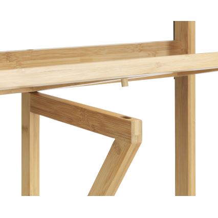 WENKO 69806800 - WAIKIKI asztal 64x65 cm fehér/barna