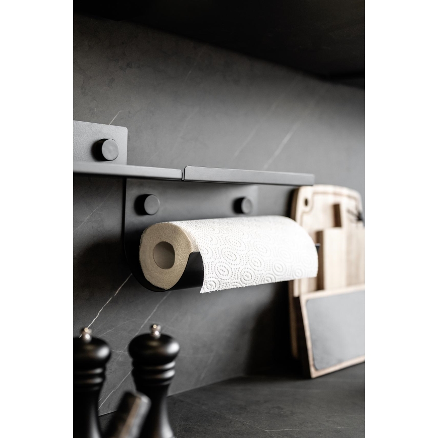 WENKO 71144800 - JET tekercstartó, 30x15 cm, fekete