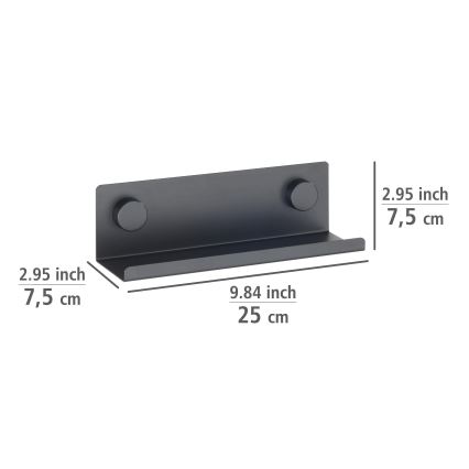 WENKO 71145800 - JET állvány 25x7,5 cm fekete