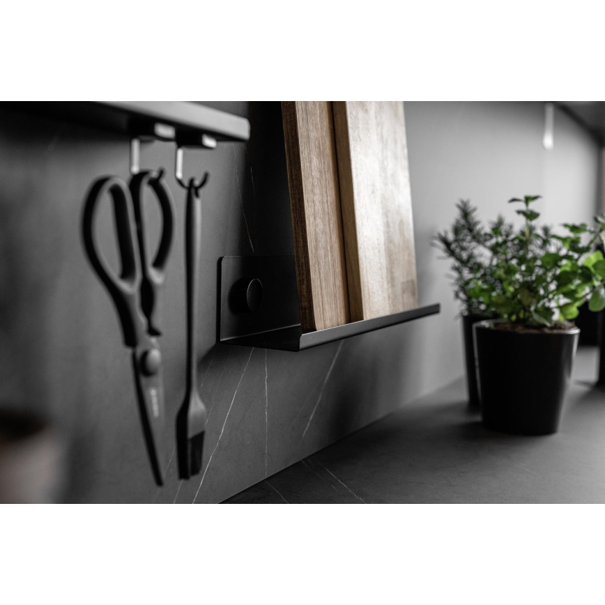 WENKO 71146800 - JET fűszertartó készlet 40x7,5 cm fekete