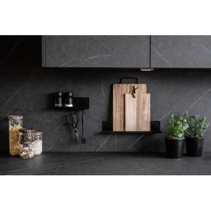 WENKO 71146800 - JET fűszertartó készlet 40x7,5 cm fekete