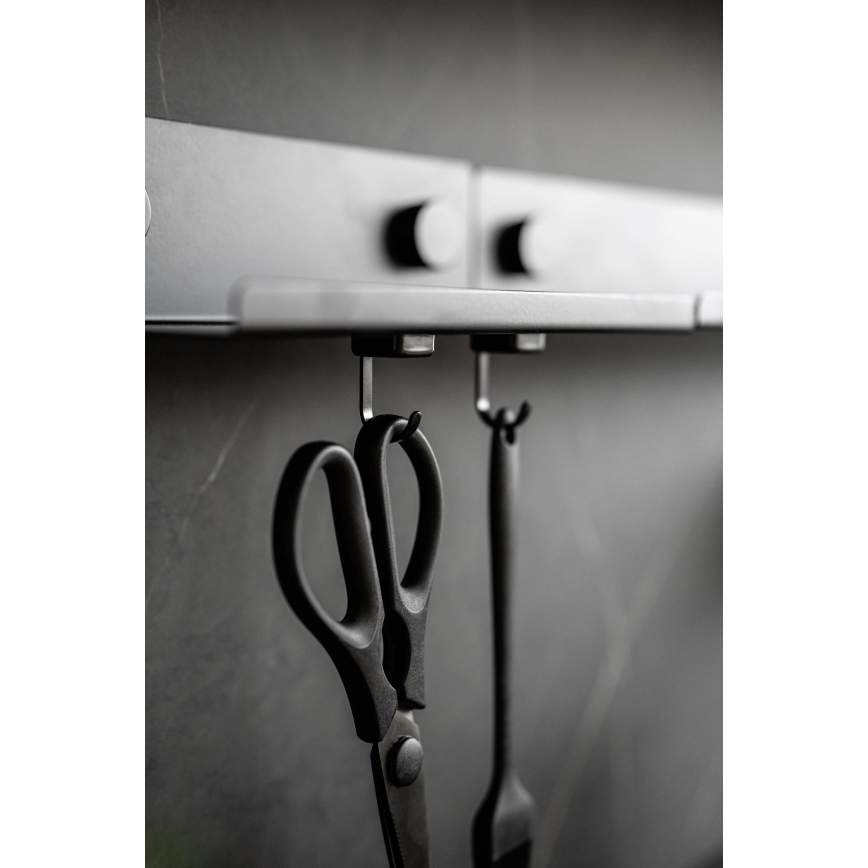 WENKO 71149800 - JET kampók 2,2x3,9 cm fekete/ezüstszínű