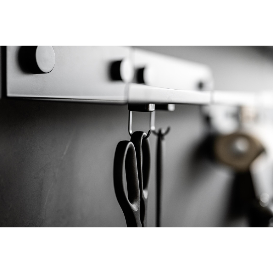 WENKO 71149800 - JET kampók 2,2x3,9 cm fekete/ezüstszínű