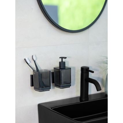 WENKO 71443800 - VACUUM-LOC QUADRO ED pohár 7,5x10 cm fekete