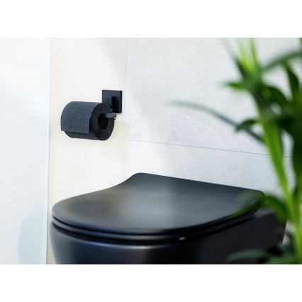 WENKO 71447800 - VACUUM-LOC QUADRO ED WC-papír tartó 14x11 cm fekete