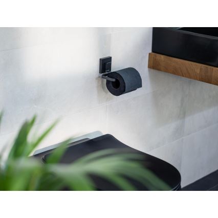WENKO 71447800 - VACUUM-LOC QUADRO ED WC-papír tartó 14x11 cm fekete