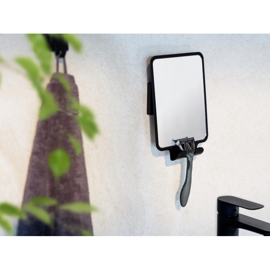 WENKO 71449800 - VACUUM-LOC QUADRO ED tükör 14x19,5 cm fekete