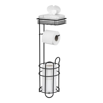 WENKO 71451800 - WC-papírtartó 16x59 cm fekete