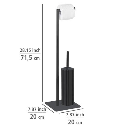 WENKO 71556800 - RECCO WC-szett, 20x71,5 cm, fekete