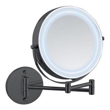 WENKO 71559800 - POWER-LOC tükör 25,5x32 cm fekete