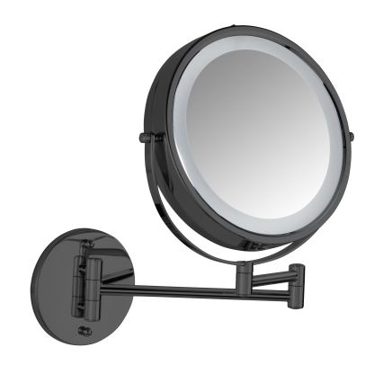 WENKO 71559800 - POWER-LOC tükör 25,5x32 cm fekete