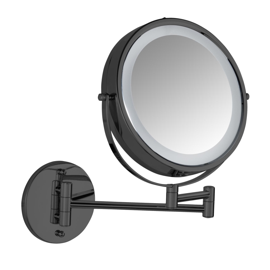 WENKO 71559800 - POWER-LOC tükör 25,5x32 cm fekete