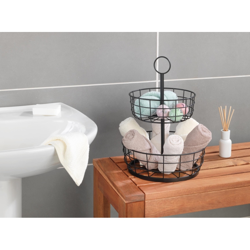 WENKO 88740800 - LOFT kosár 28x39 cm fekete