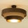 WENTA felületre szerelhető csillár, 1xE27/60W/230V, átmérő 50 cm, barna/juta