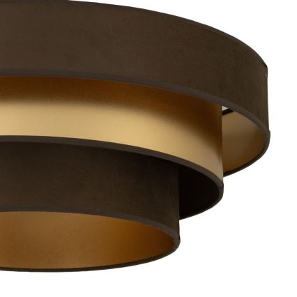 WENTA mennyezeti lámpa 1xE27/60W/230V Ø 50 cm barna/arany
